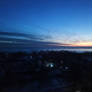 Sunset over Lake Michigan As Seen From Chicago