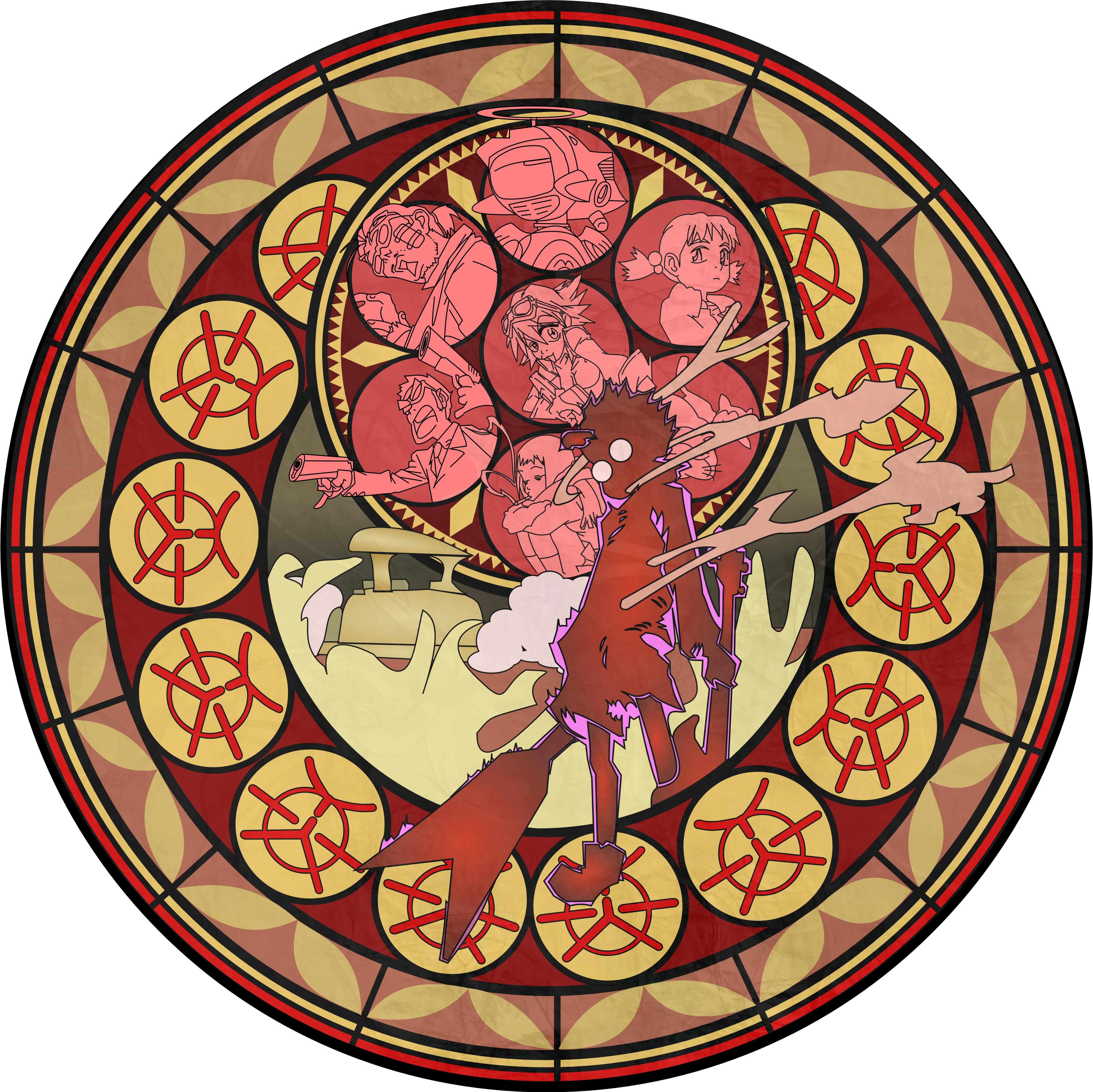 FLCL Stained Glass