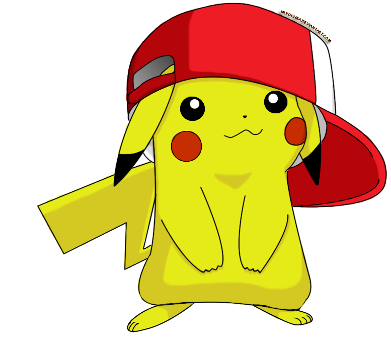 HOW TO DRAW PIKACHU WITH CAP 