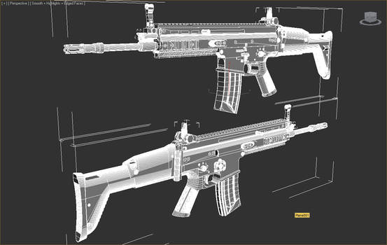 Scar L Wireframe