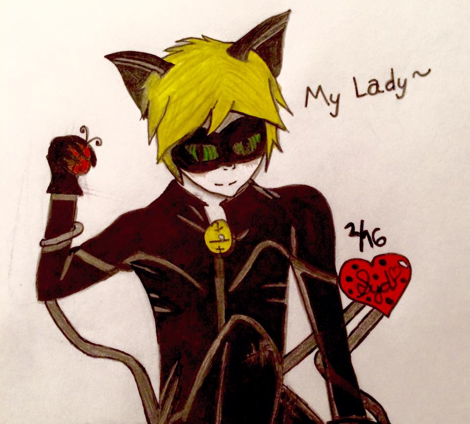 pic Cute Cat Noir And Ladybug Drawings chat noir drawing miraculous ladybug