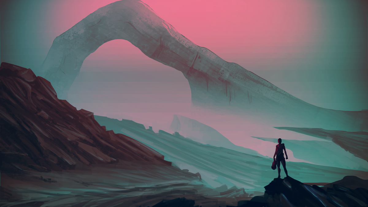 Speedpaint :: Canyoneering in Spaaaaaace