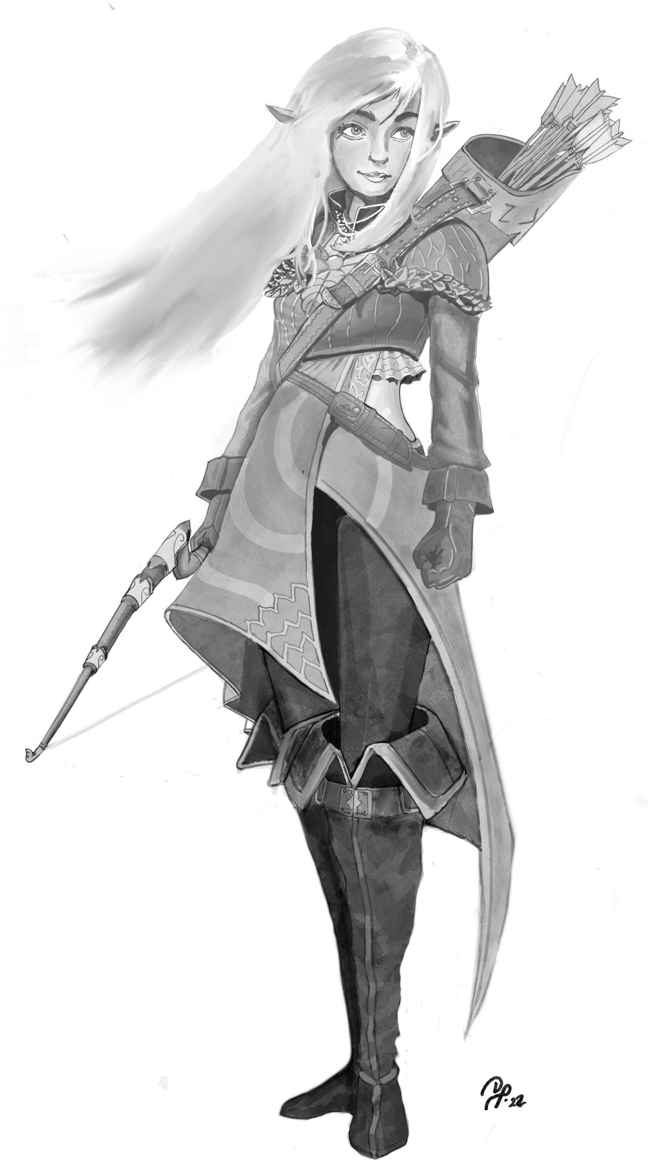 Elf Ranger by dbpost on DeviantArt