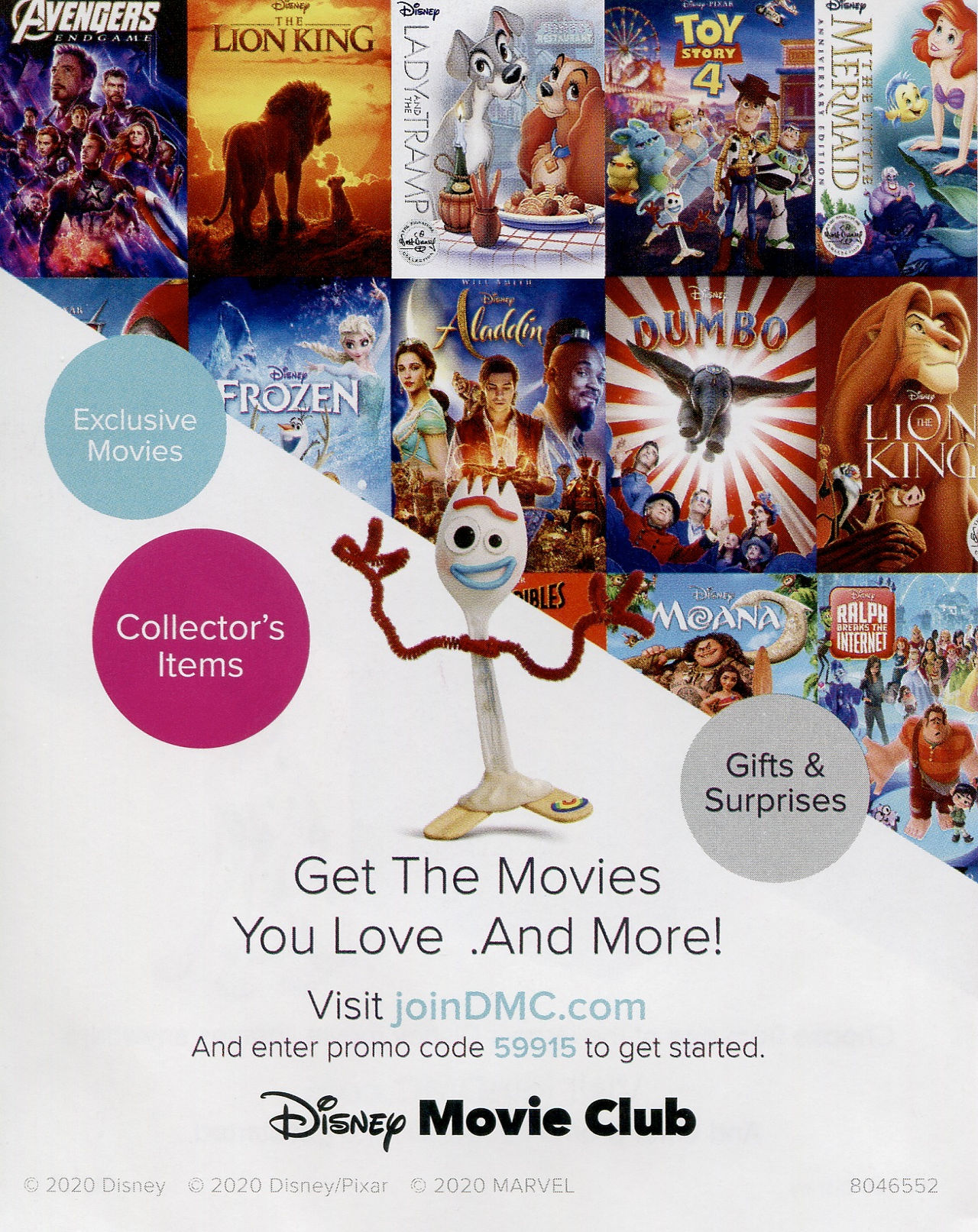 Disney Movie Club 2020 slip (alternate) by CoolZDane on DeviantArt