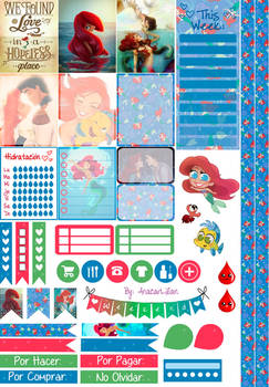 Little Mermaid - Printable Stickers