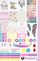 Tribal Rainbow-Free Printable Stickers 4 Planners