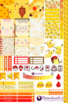 Pikachu Printable Stickers