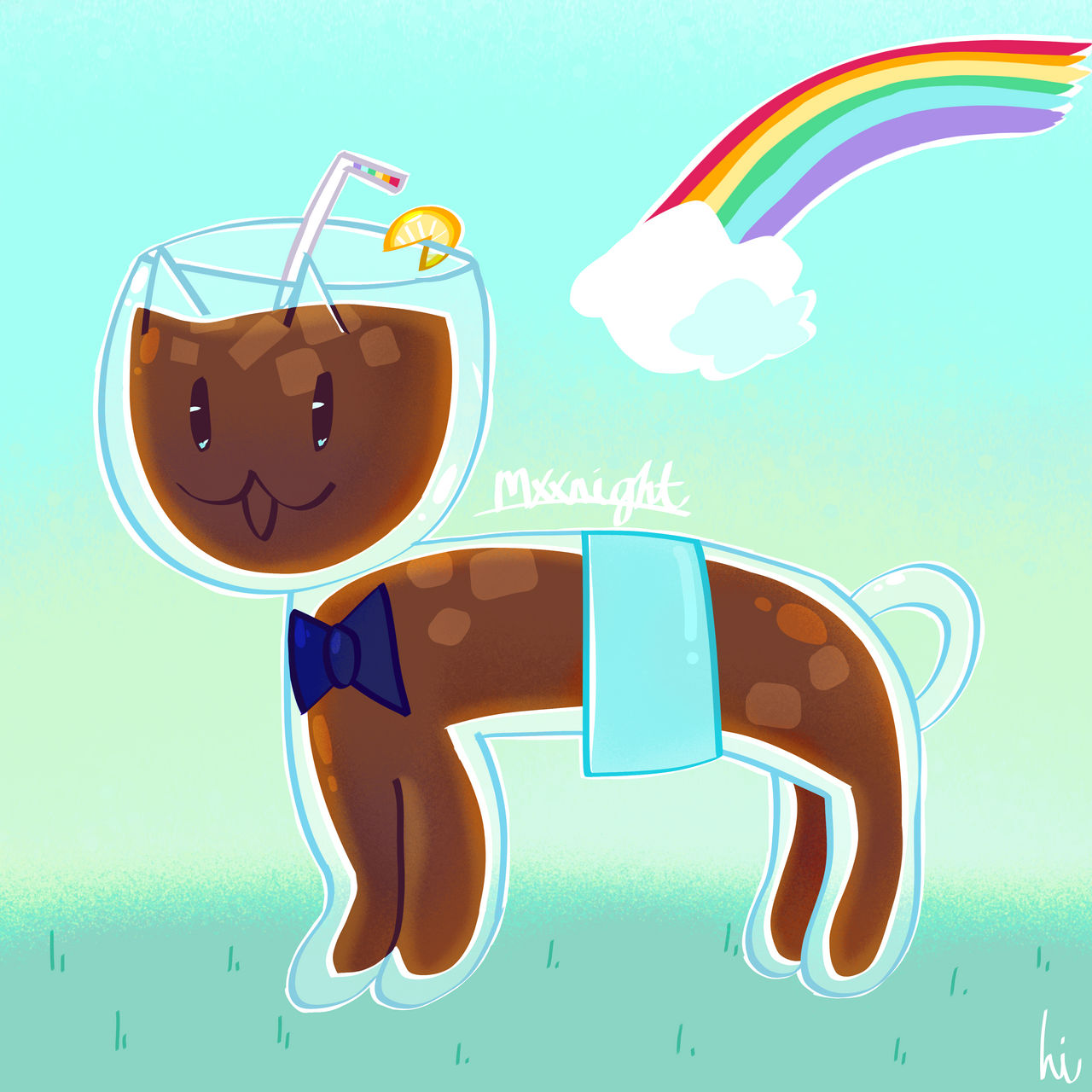 an Iced tea cat? by mxxnightyy on DeviantArt
