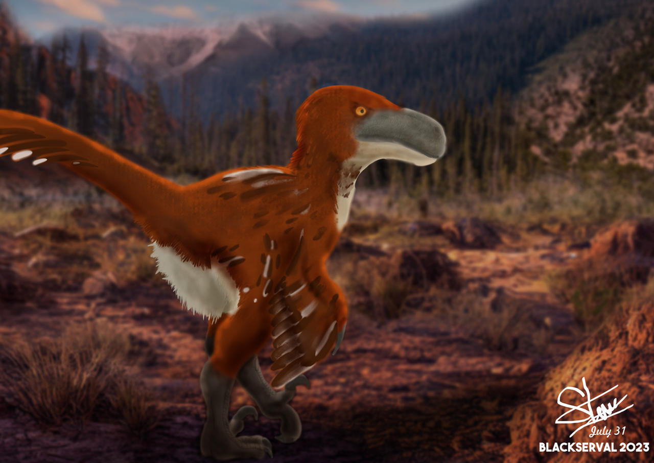 Raven Utah Raptor Utahraptor by BlackServalStudios on DeviantArt