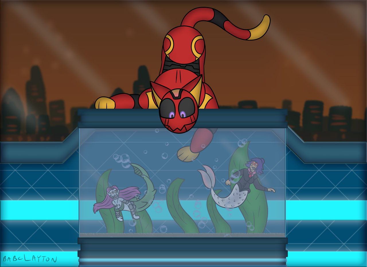 Mermaids In A Fish Tank by Babclayman on DeviantArt