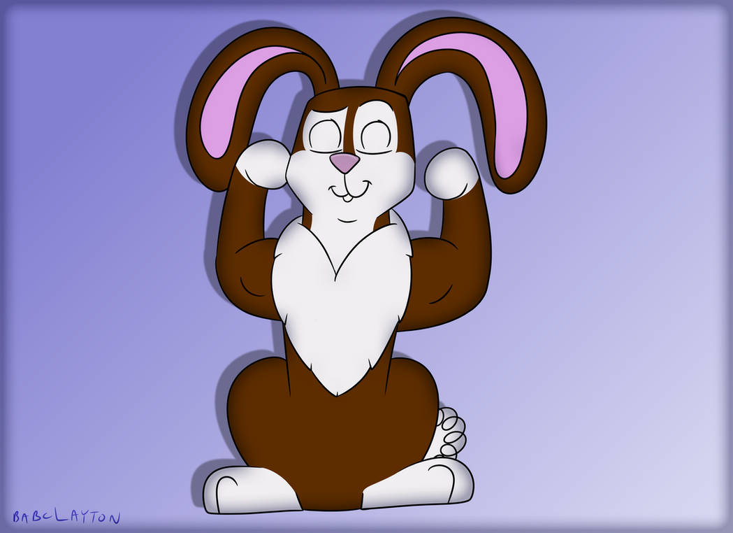 Flexing Rabbit Bunny Flex by Babclayman on DeviantArt