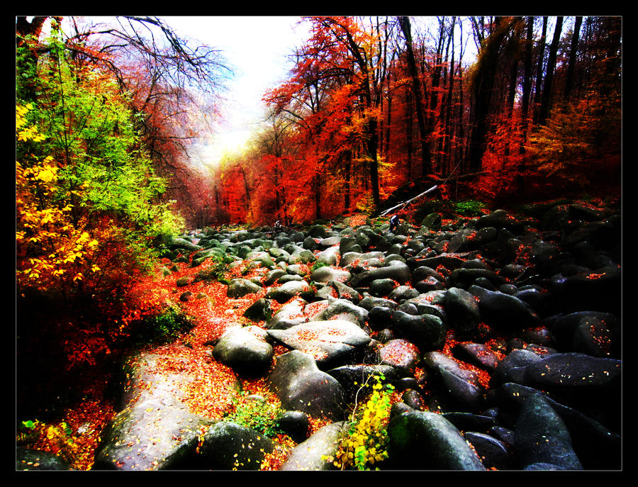 Autumn - Rocks by MerlaMerula on DeviantArt