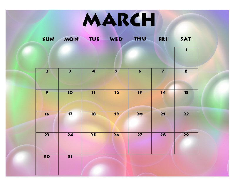 March 2008 Calendar by MzKitty45601 on DeviantArt march-2008-calendar-by-mzkitty45601-on-deviantart
