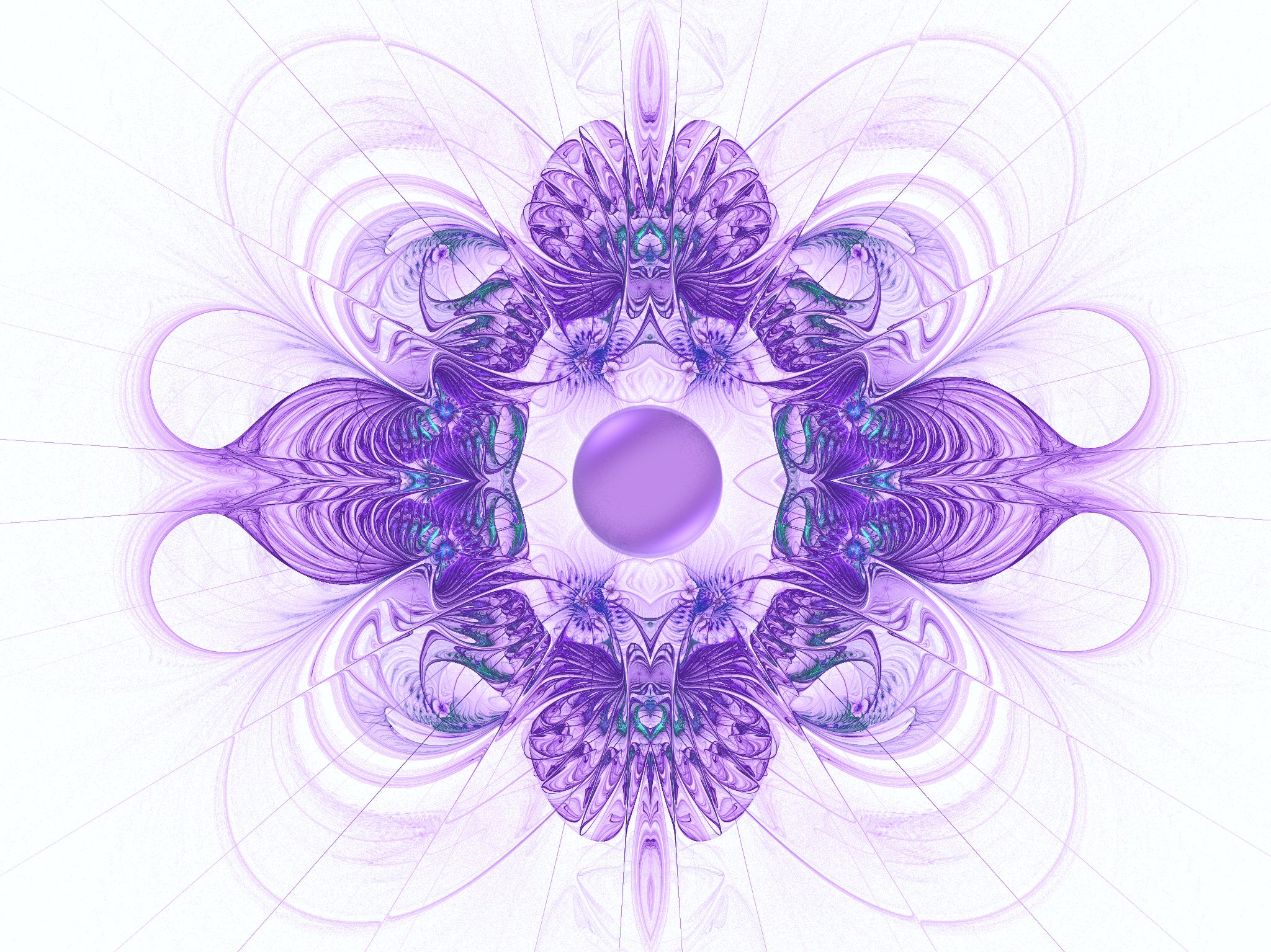 Jeweled Brooch in Purple