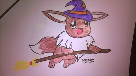 Inktober n28 Witch Evee