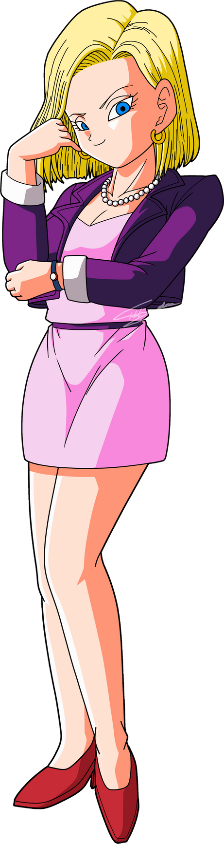 Android 18 Valentine S Day 2021 Png By Teejee67 On Deviantart