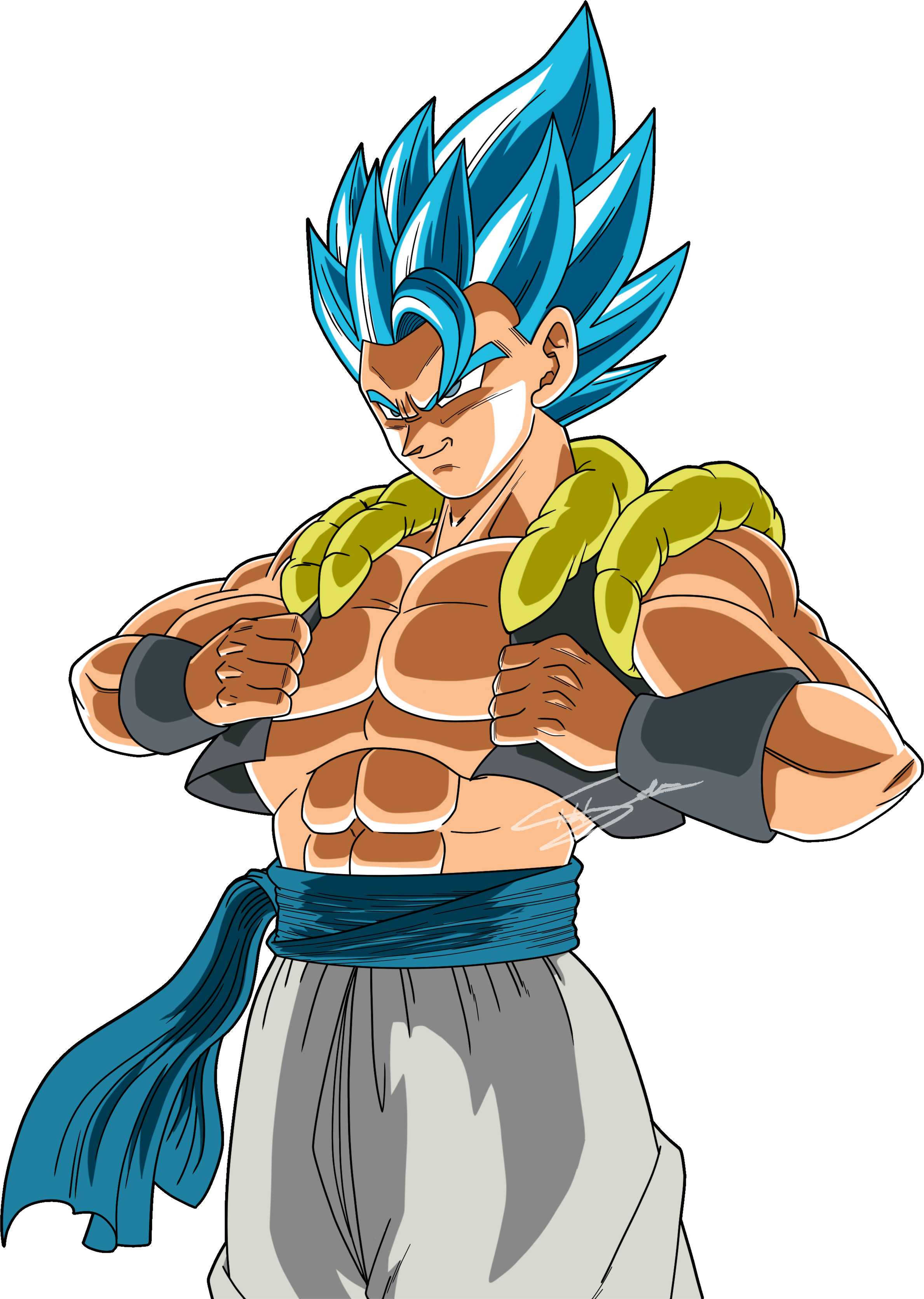 Gogeta Super Saiyan Blue [DBS Broly] by Teejee67 on DeviantArt