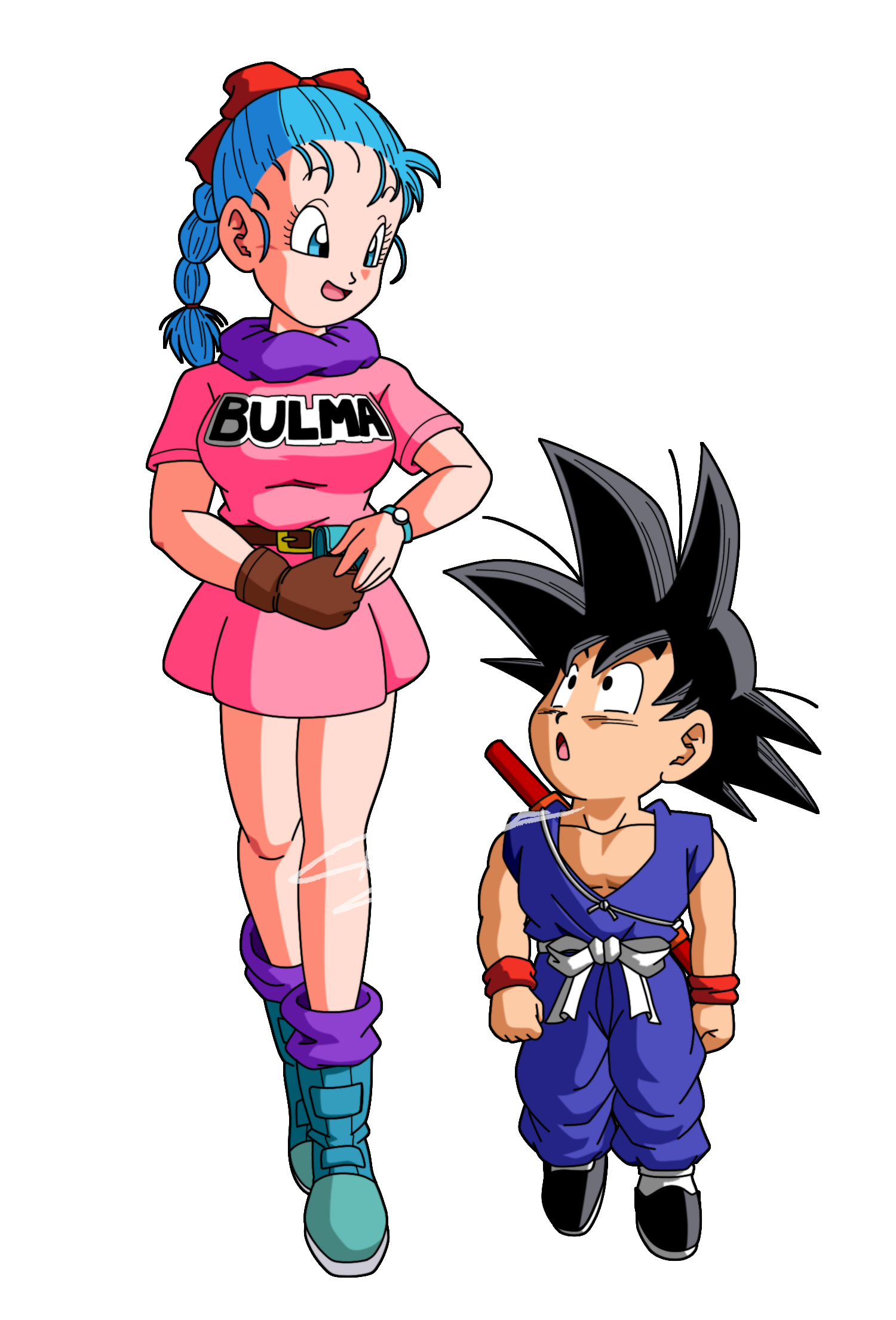 Bulma x Kid Goku DB by Teejee67 on DeviantArt