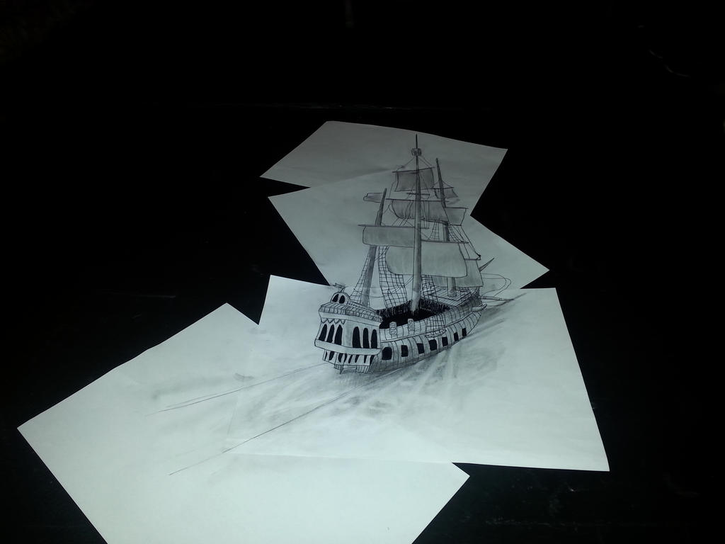 Sailing - 3D Drawing