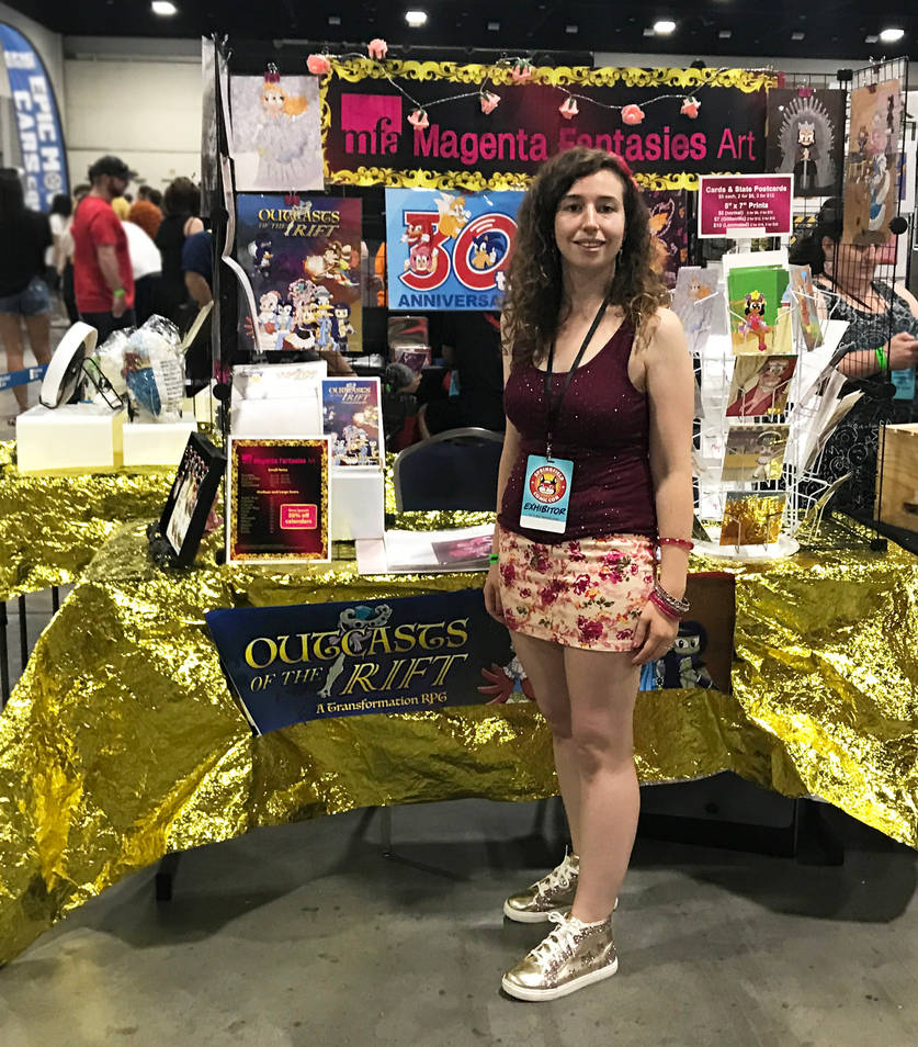 Springfield Comic Con 2022 Table by Magenta-Fantasies on DeviantArt