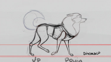 Jenna Balto 2d Dog Walk Animation