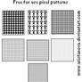 Free for use: Pixel patterns