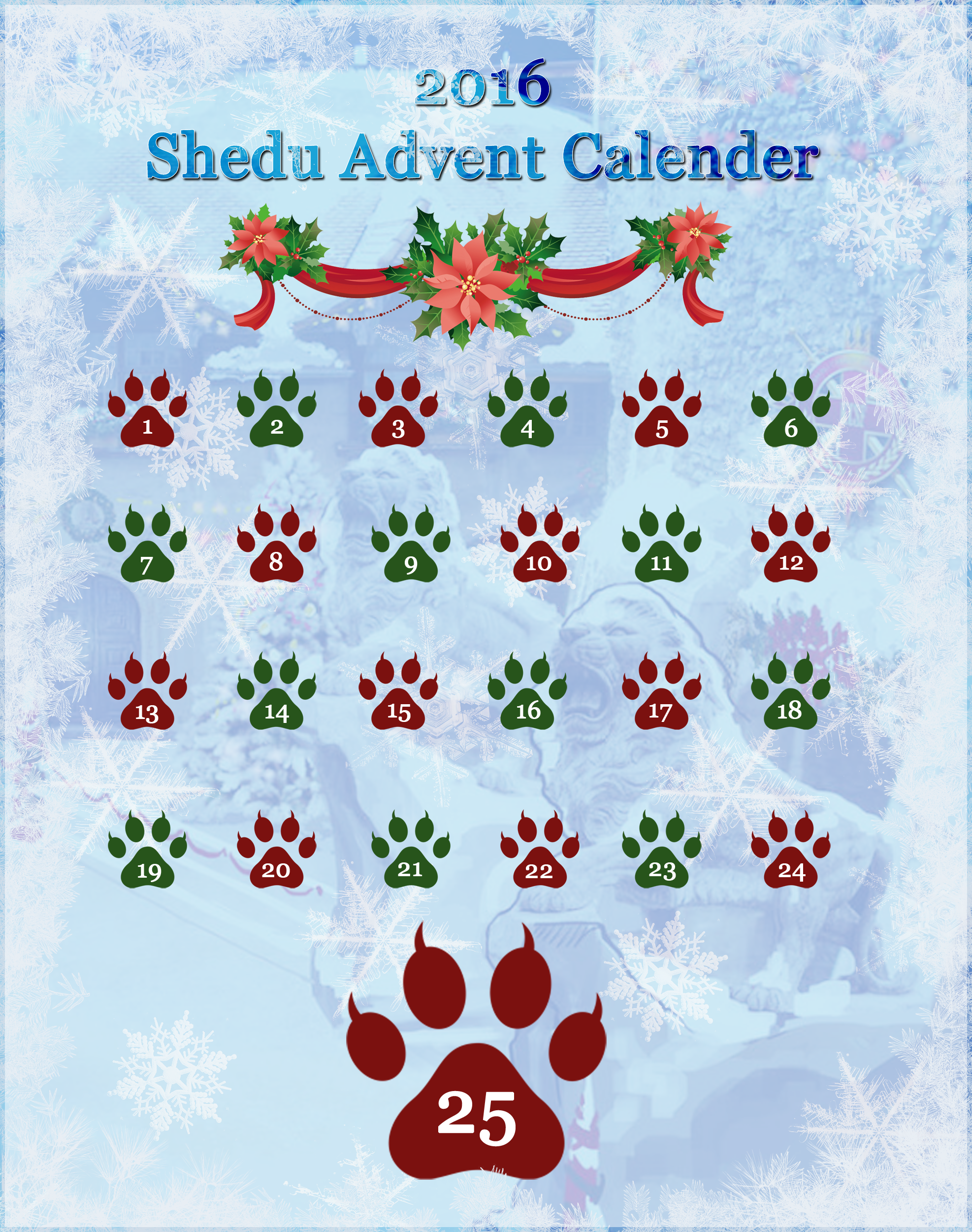 2016 Shedu Advent Calender