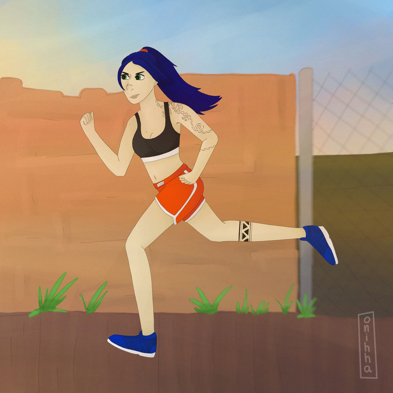 Lisa Run Lisa Running by onihha on DeviantArt