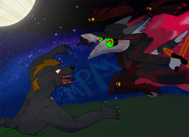   A Vamp Vs Wolf