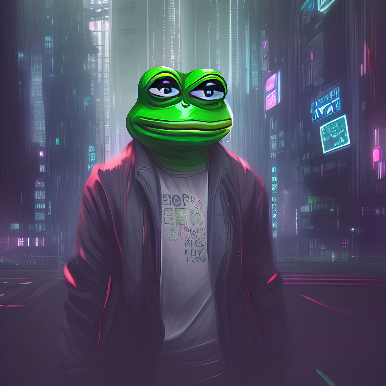 Pepe Frog Riott Pepe frog in future city 2 by KolhoArts on DeviantArt