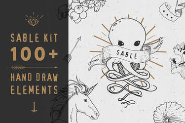 FREE Sable Kit - hand drawn collection