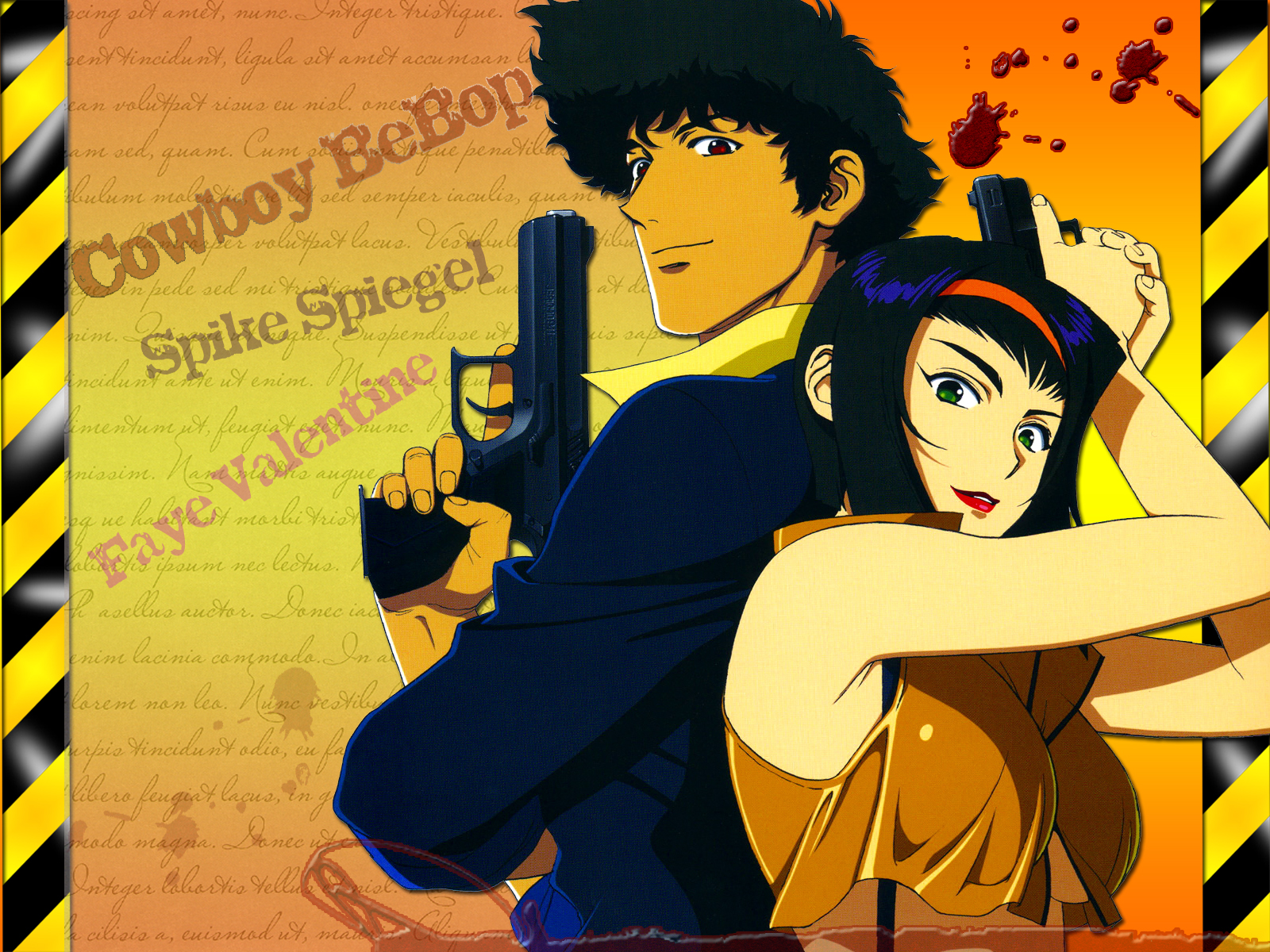 Cowboy Bebop: Spike and Faye. by MusashiChan69 on DeviantArt