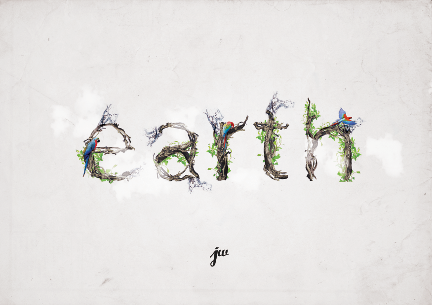 Earth typography