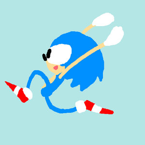 Sonic Running Like An Idiot