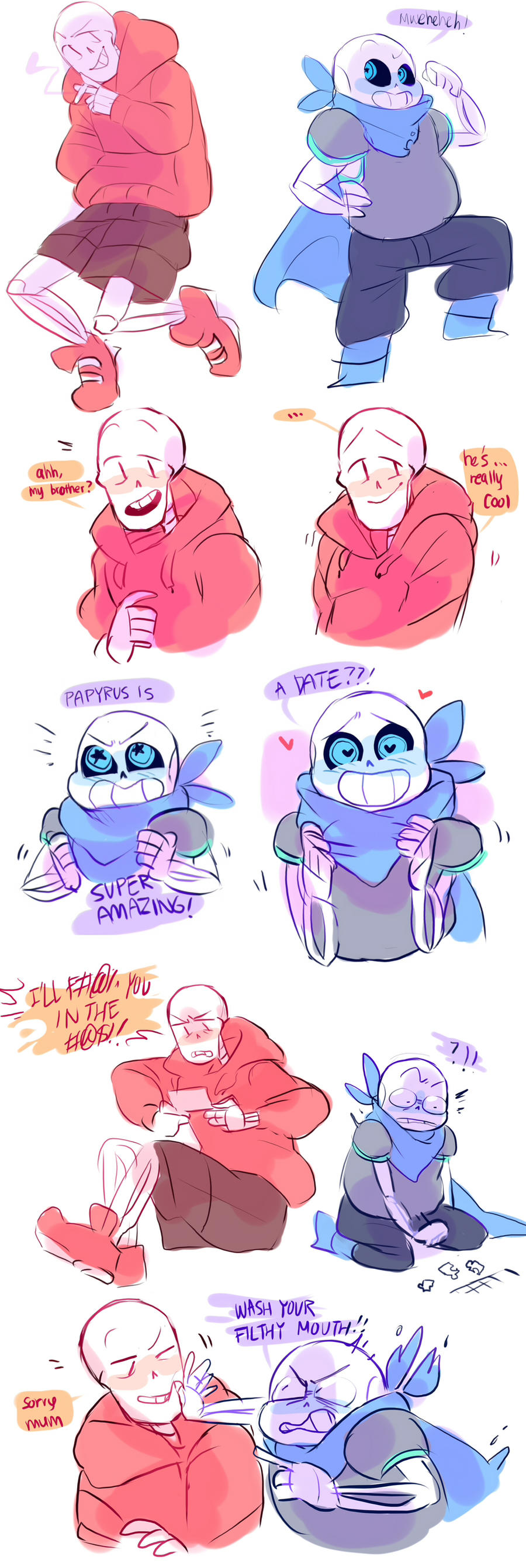 Underswap Au Sans Papyrus By Ttoba On Deviantart