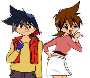 Beyblade V Forve - Hilary and Tyson