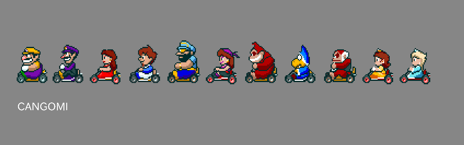 Super Mario Kart Extra Characters by CANGOMI on DeviantArt