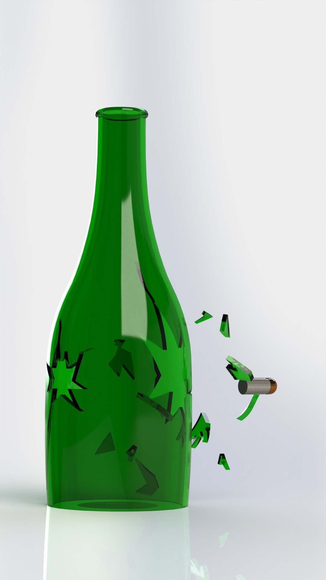 Only one green bottle