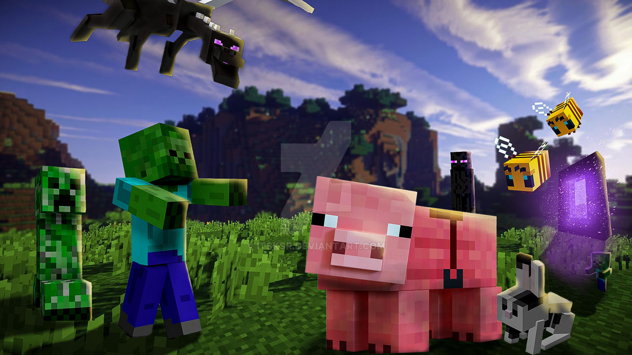 Friend Minecraft Background MineCraft and Friends by ItsKSR on DeviantArt