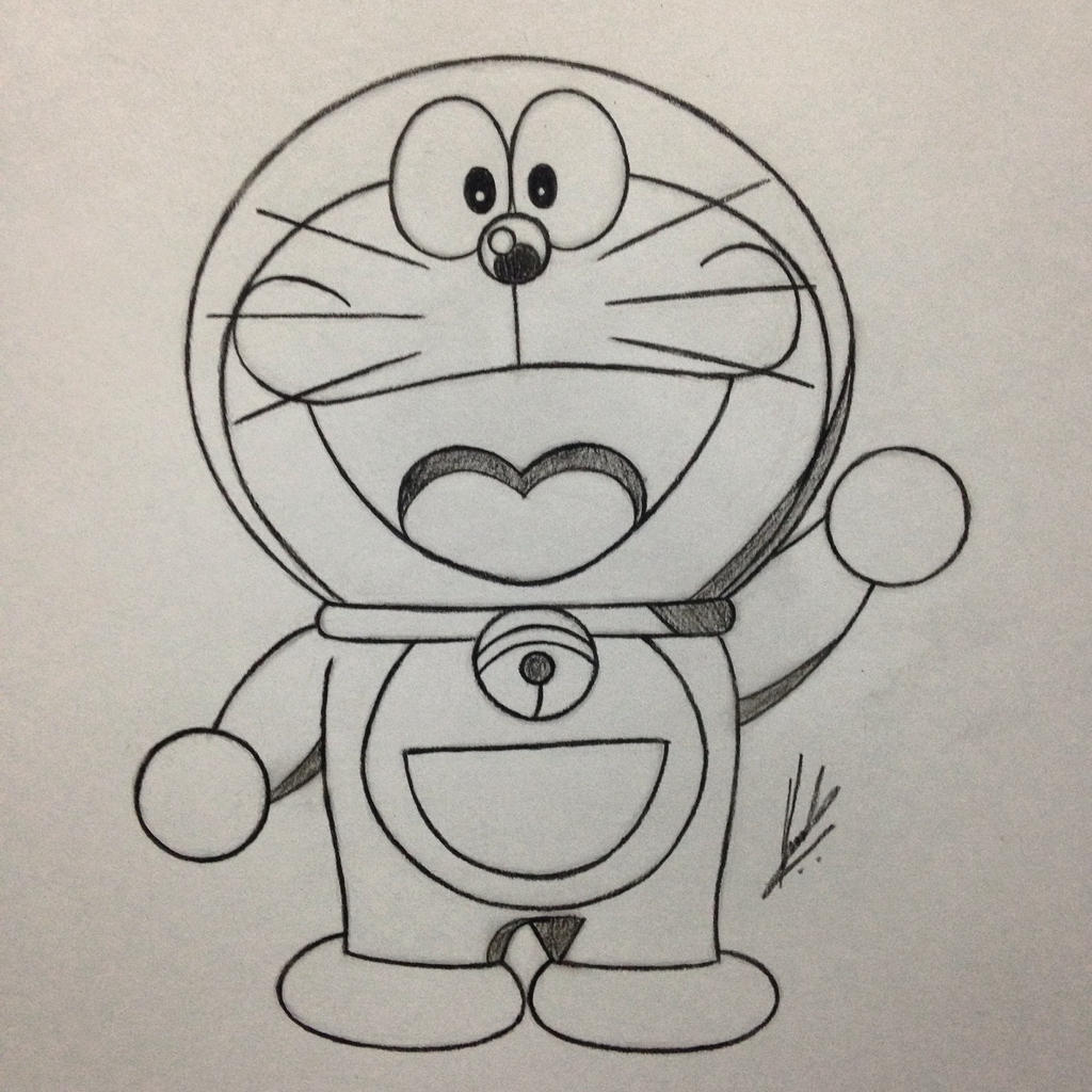 Doraemon Pencil Drawing animals Pencil Drawing