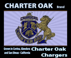 Fruit Crate Label - Charter Oak High School