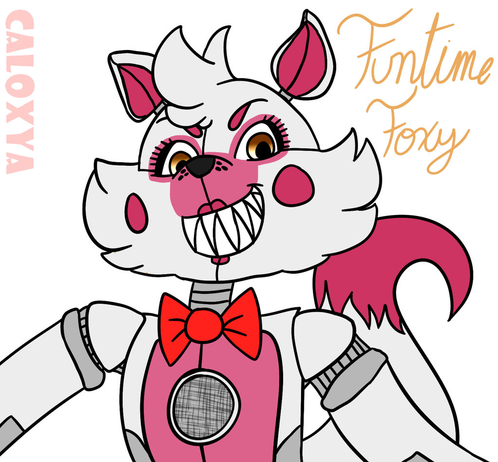 FunTime Foxy REDRAW By Caloxya On DeviantArt