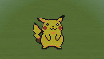 Pikachu Sprite Minecraft Pixel Art