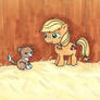 Lil' Applejack and Winona