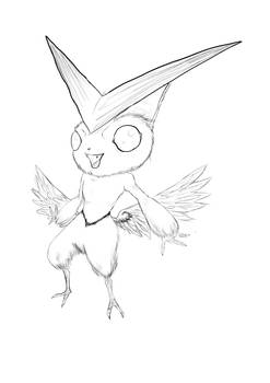 Real Victini (Uncoloured)