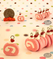 Pink Velvet Cake-Roll Charms