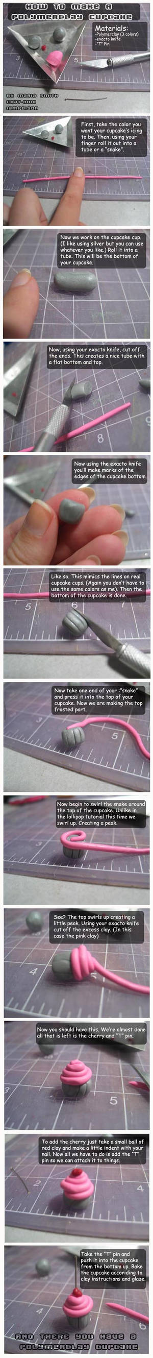 Polymerclay Cupcake Tutorial by chat-noir