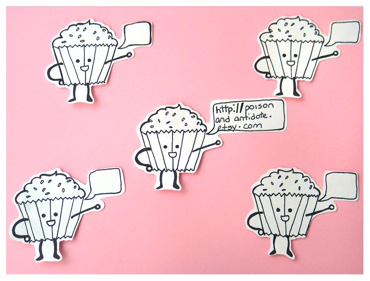 Cupcake Stickers