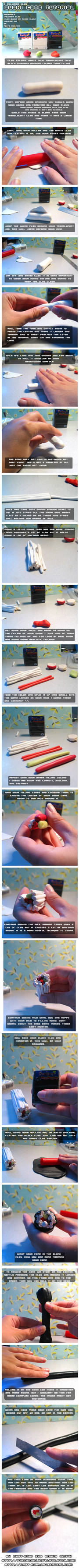 Sushi Cane Tutorial by chat-noir