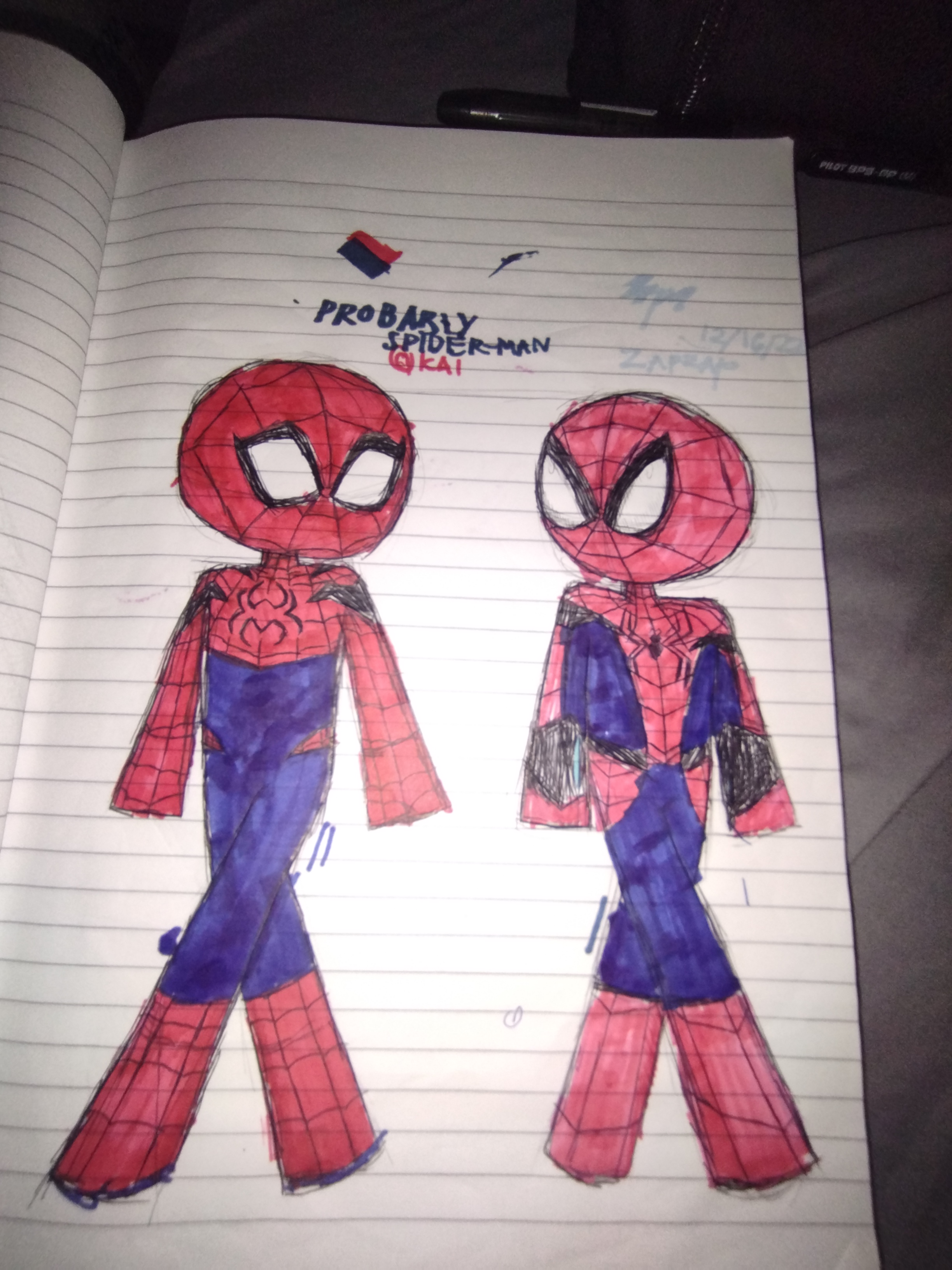 Spider-Man (PSM/Kai) and Spider-Man (my design) by Zapzap4 on DeviantArt